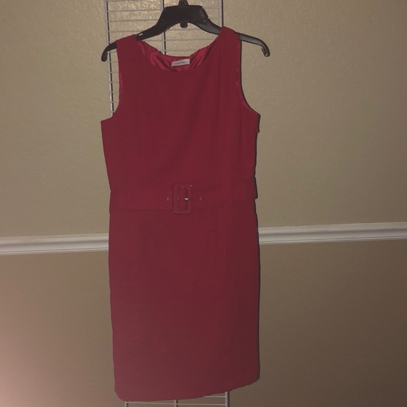 Calvin Klein Dresses & Skirts - Calvin Klein Red Dress size 10